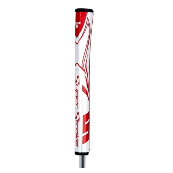 SuperStroke Zenergy Tour 2.0 putter grip, weiss/rot