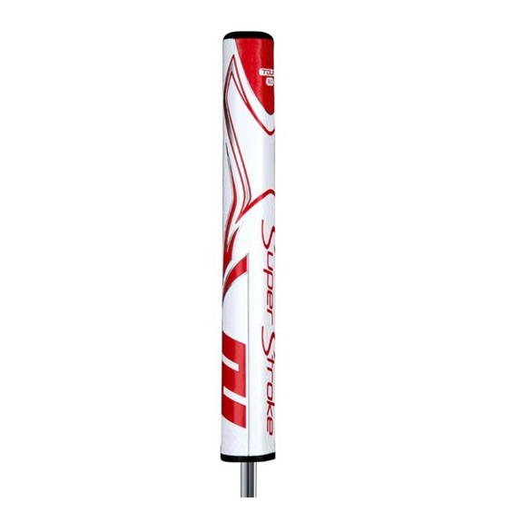 SuperStroke Zenergy Tour 3.0 putter grip, weiss/rot