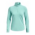 Under Armour Playoff 1/4 Zip Damen Sweatshirt, neo turquoise
