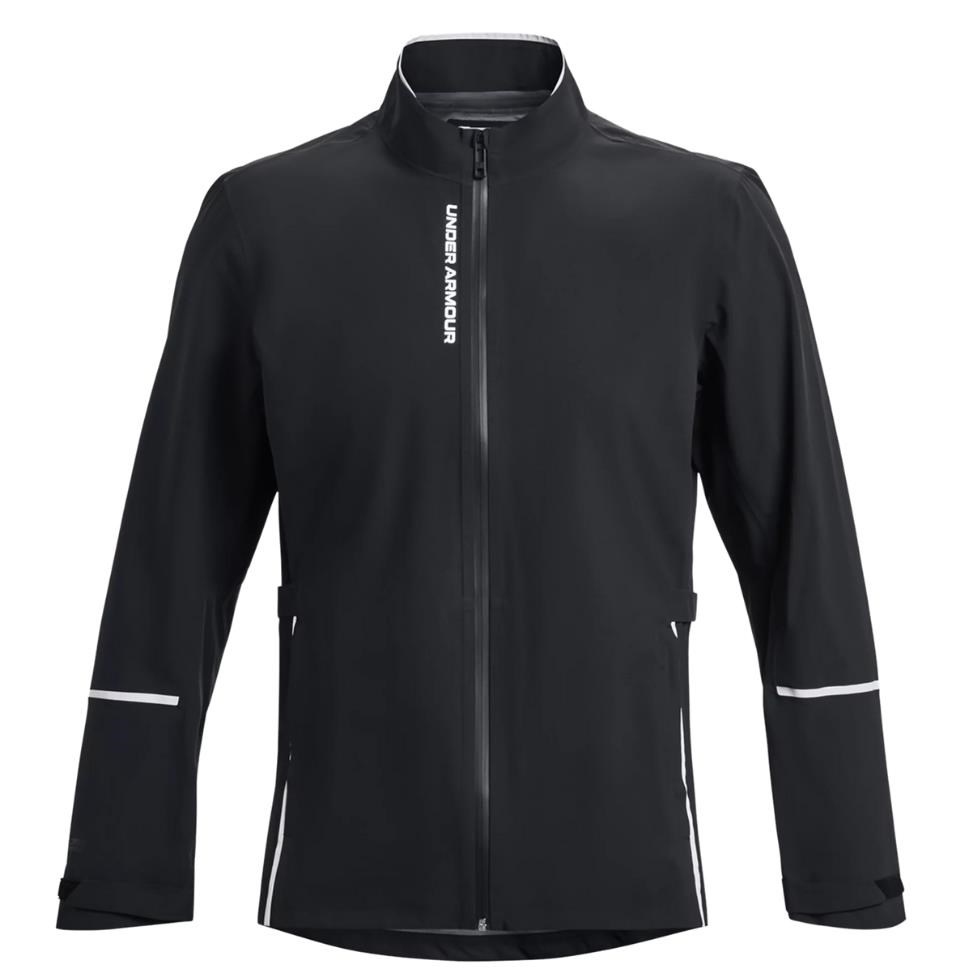 Under Armour Stormproof Cloudstrike Herrenjacke, schwarz/weiss