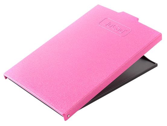 JuCad Scorekartenhalter, schwarz/rosa Abdeckungs