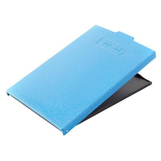 JuCad Scorekartenhalter, titanium/blau Abdeckungs