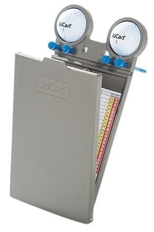 JuCad Scorekartenhalter, titanium/gelb Abdeckungs
