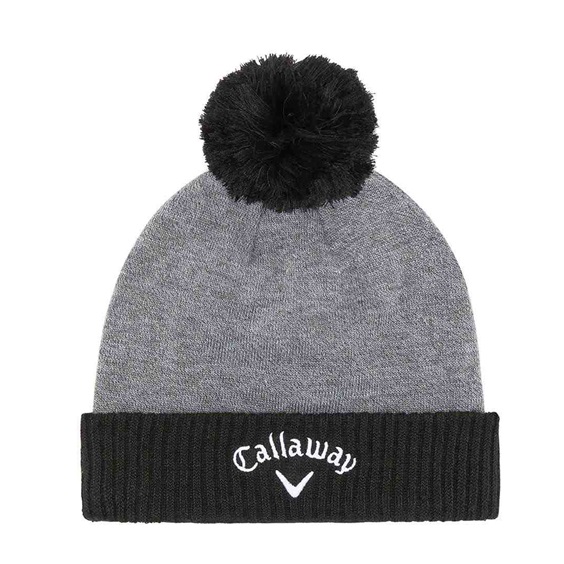 Callaway TA Pom Beanie Wintermütze, grau/schwarz