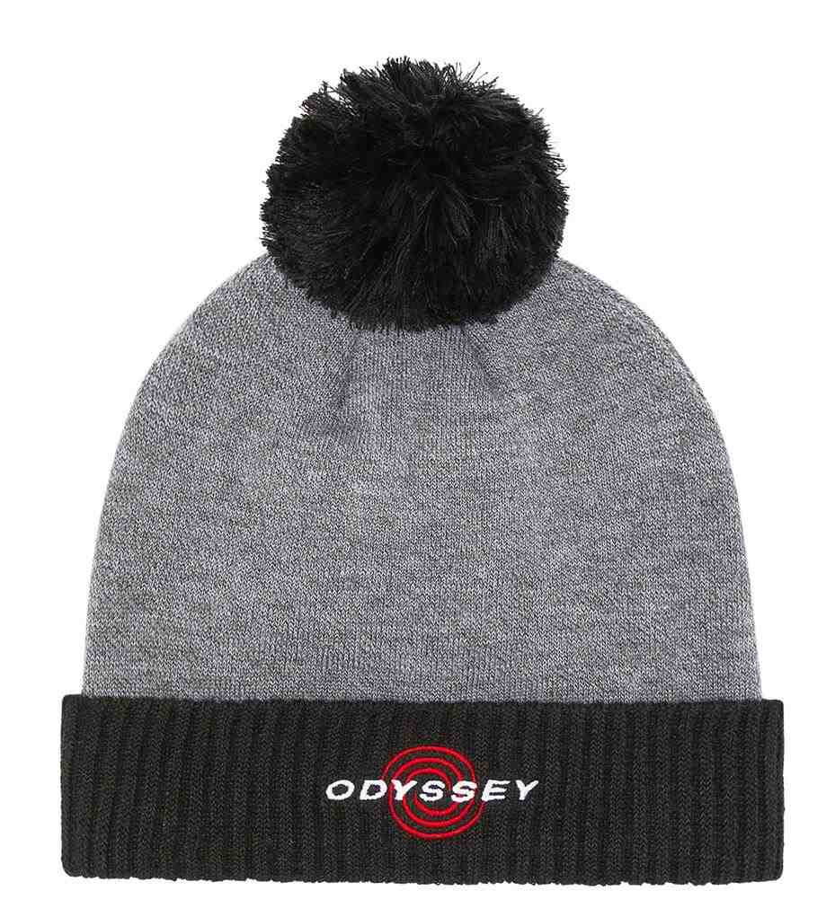 Callaway TA Pom Beanie Wintermütze, grau/schwarz