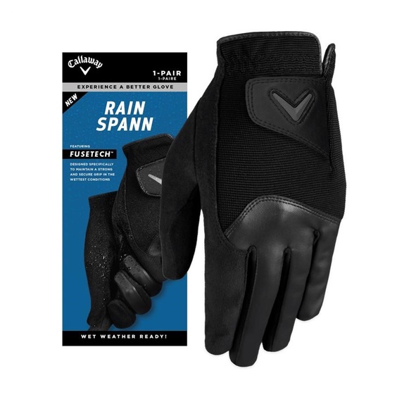 Callaway Rain Spann Herren Handschuh, schwarz, 1 Paar
