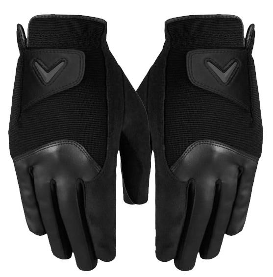 Callaway Rain Spann Damen Handschuh, Paar, schwarz