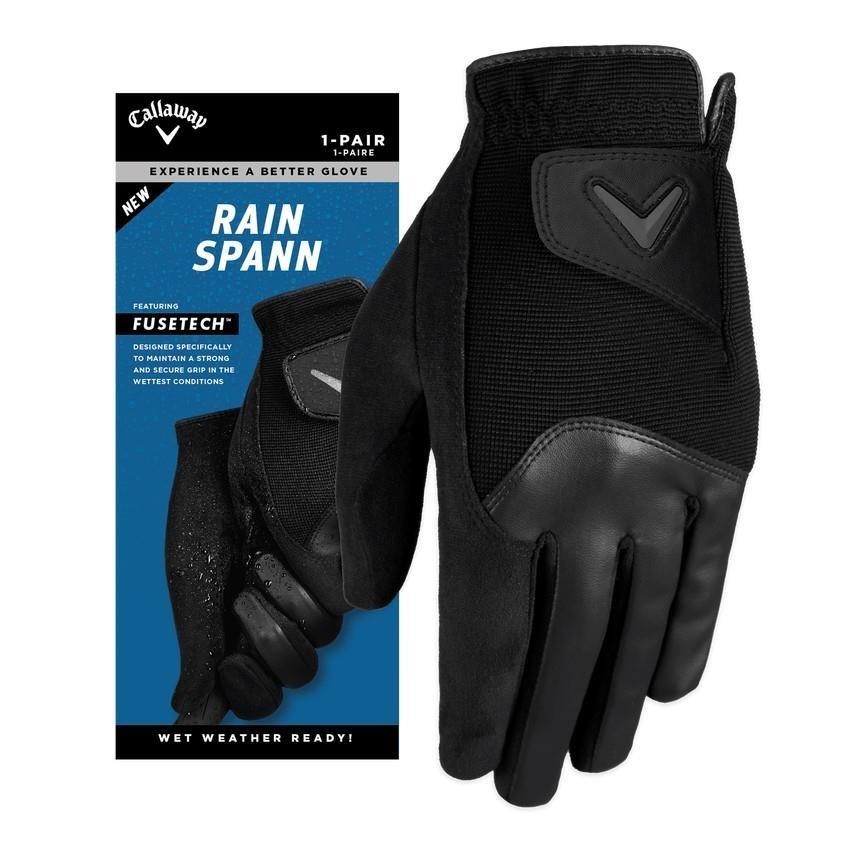 Callaway Rain Spann Damen Handschuh, Paar, schwarz