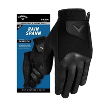 Callaway Rain Spann Damen Handschuh, Paar, schwarz