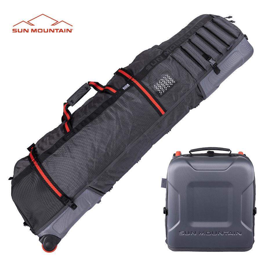 Sun Mountain Kube Travelcover, steel/black/rush red