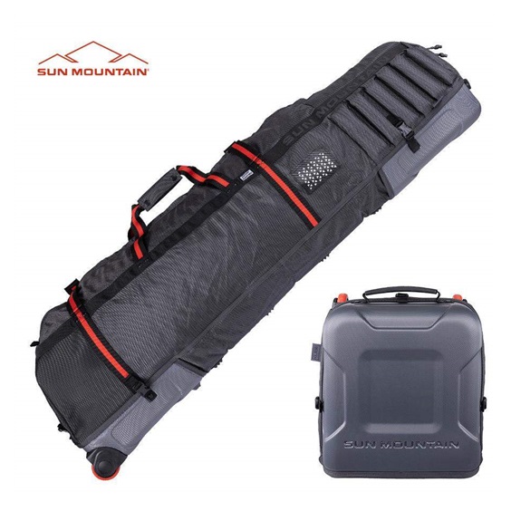 Sun Mountain Kube Travelcover, steel/black/rush red
