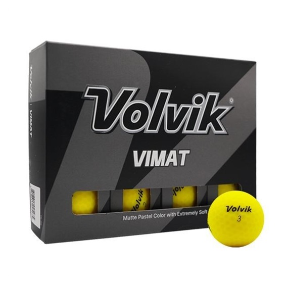 Volvik Vimat Golfbälle, gelb
