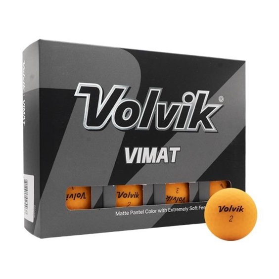 Volvik Vimat Golfbälle, orange,12 Stk.
