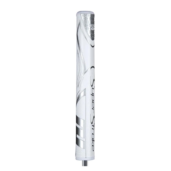 SuperStroke Zenergy Tour 3.0 putter grip, weiss/silber