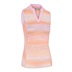 Callaway Striped Sleeveless Damen Poloshirt, papaya