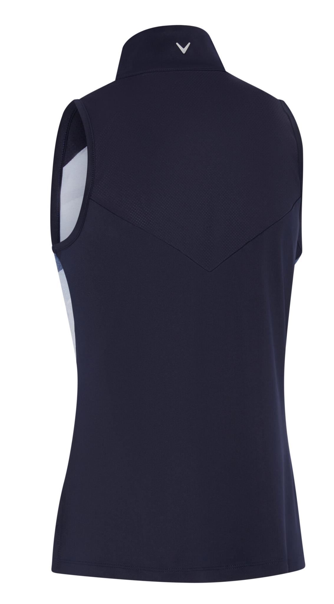 Callaway Gradient Wave Sleeveless Damen Poloshirt, dunkelblau
