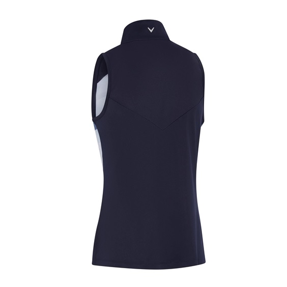 Callaway Gradient Wave Sleeveless Damen Poloshirt, dunkelblau