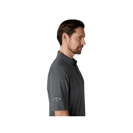 Callaway Premium Jacquard Herren Poloshirt, caviar