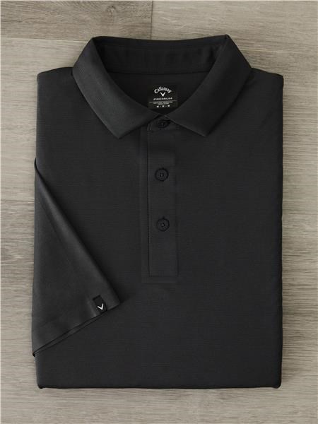 Callaway Premium Jacquard Herren Poloshirt, caviar