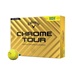 Callaway Chrome Tour Triple Track Golfbälle, gelb