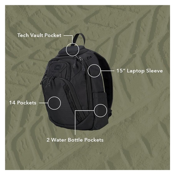 Ogio Renegade Rustler Backpack 15L Rucksack, mineral water