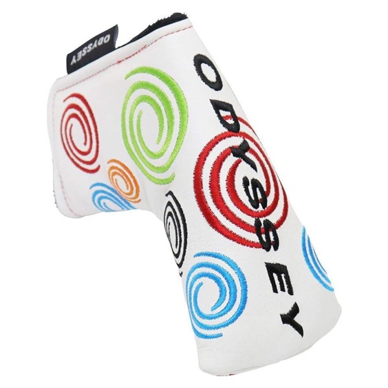 Odyssey Tour Swirl Putter Headcover, white, BLADE