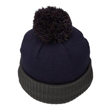 TaylorMade Bobble Beanie Herren Wintermütze, dunkelblau