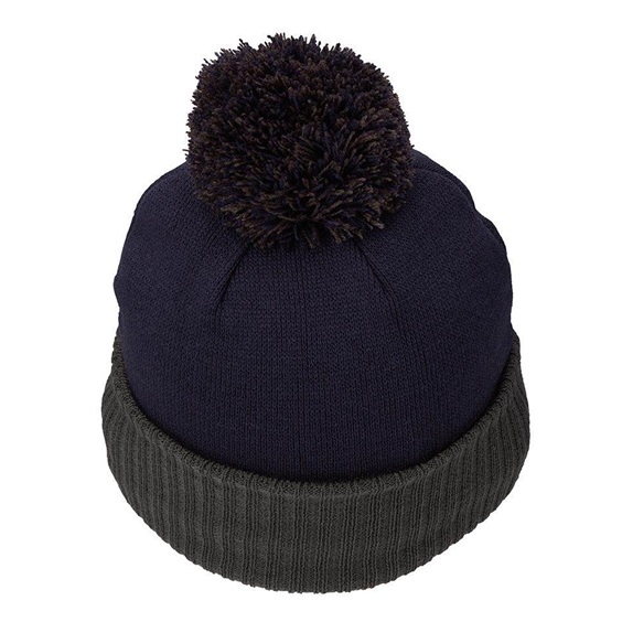 TaylorMade Bobble Beanie Herren Wintermütze, dunkelblau