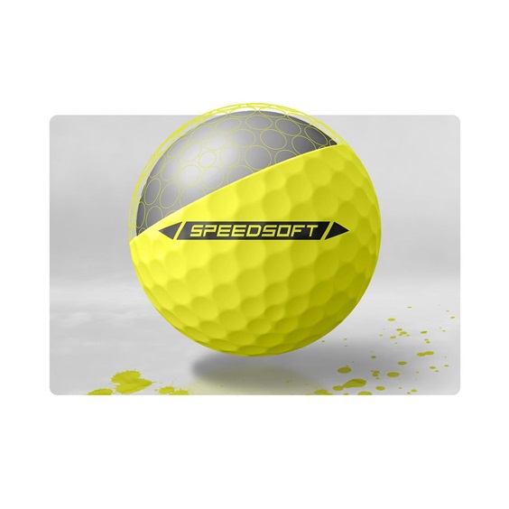 TaylorMade SpeedSoft Golfbälle, gelb