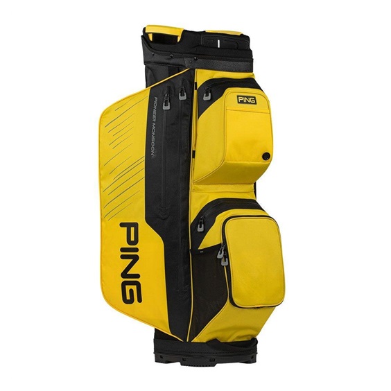 Ping Pioneer Monsoon Cartbag, gelb/schwarz