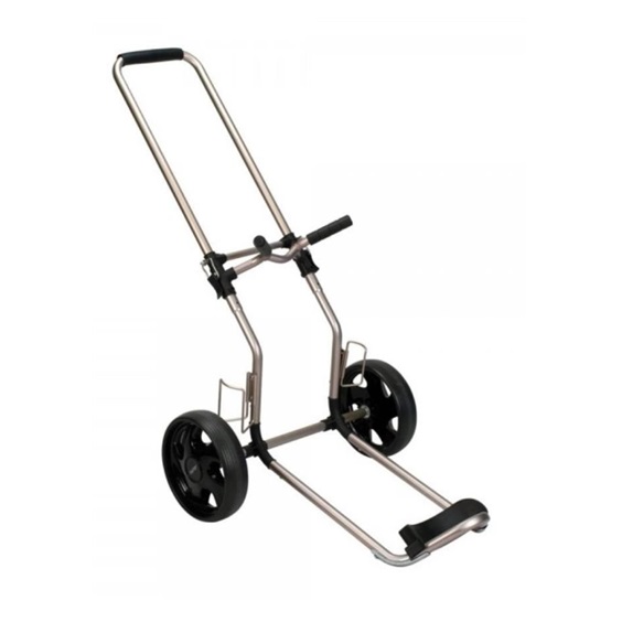 Bag Boy Rental Dual Tube manueller Trolley, Silber Aluminium