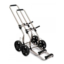 Bag Boy Rental Dual Tube manueller Trolley, Silber Aluminium
