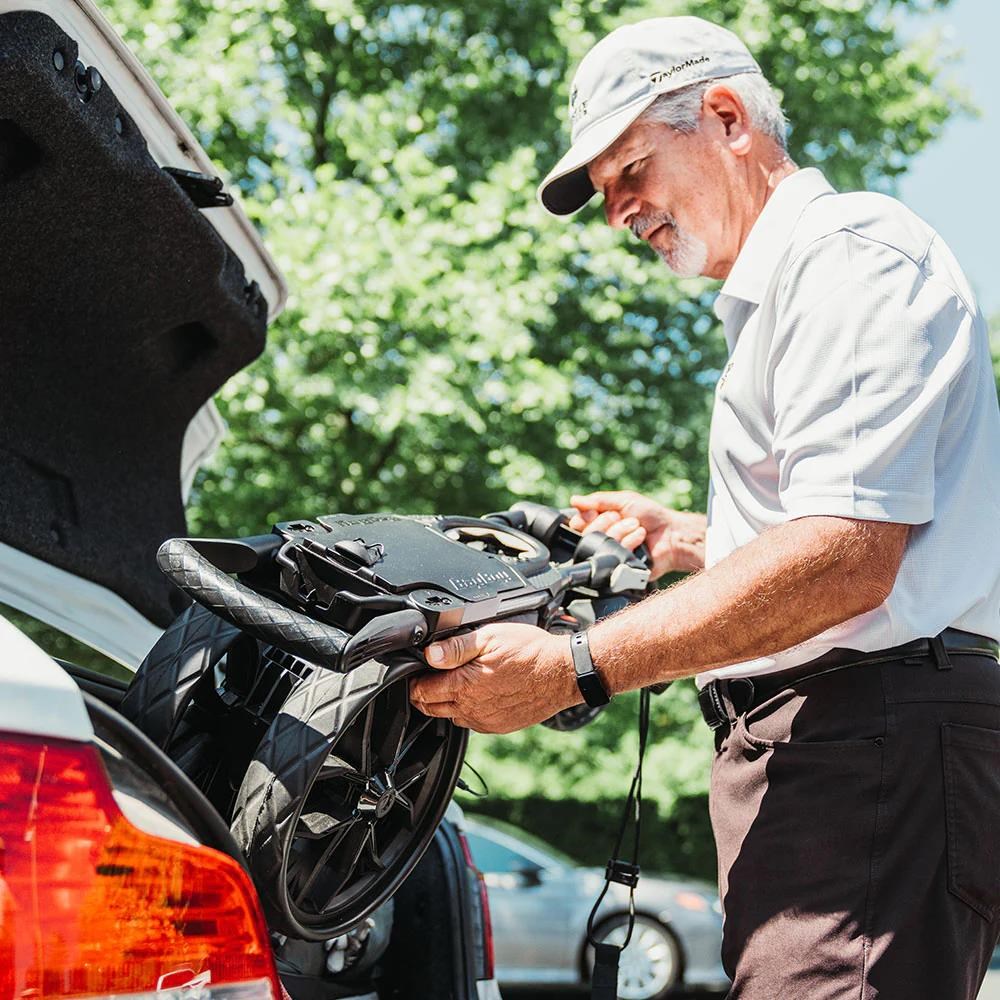 Bag Boy Ultra Slim Deluxe SLIMFOLD Golftrolley, silver/black