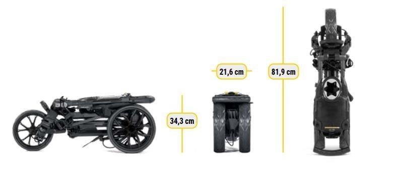 Bag Boy Ultra Slim Deluxe SLIMFOLD Golftrolley, grau