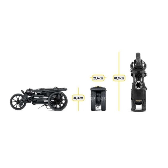Bag Boy Ultra Slim Deluxe SLIMFOLD Golftrolley, grau