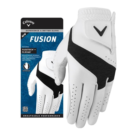 Callaway Fusion Herren Golfhandschuh, Weiß