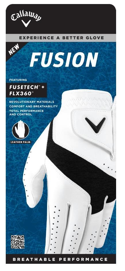 Callaway Fusion Herren Golfhandschuh, Weiß