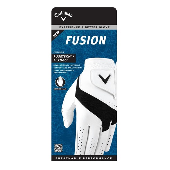 Callaway Fusion Herren Golfhandschuh, Weiß