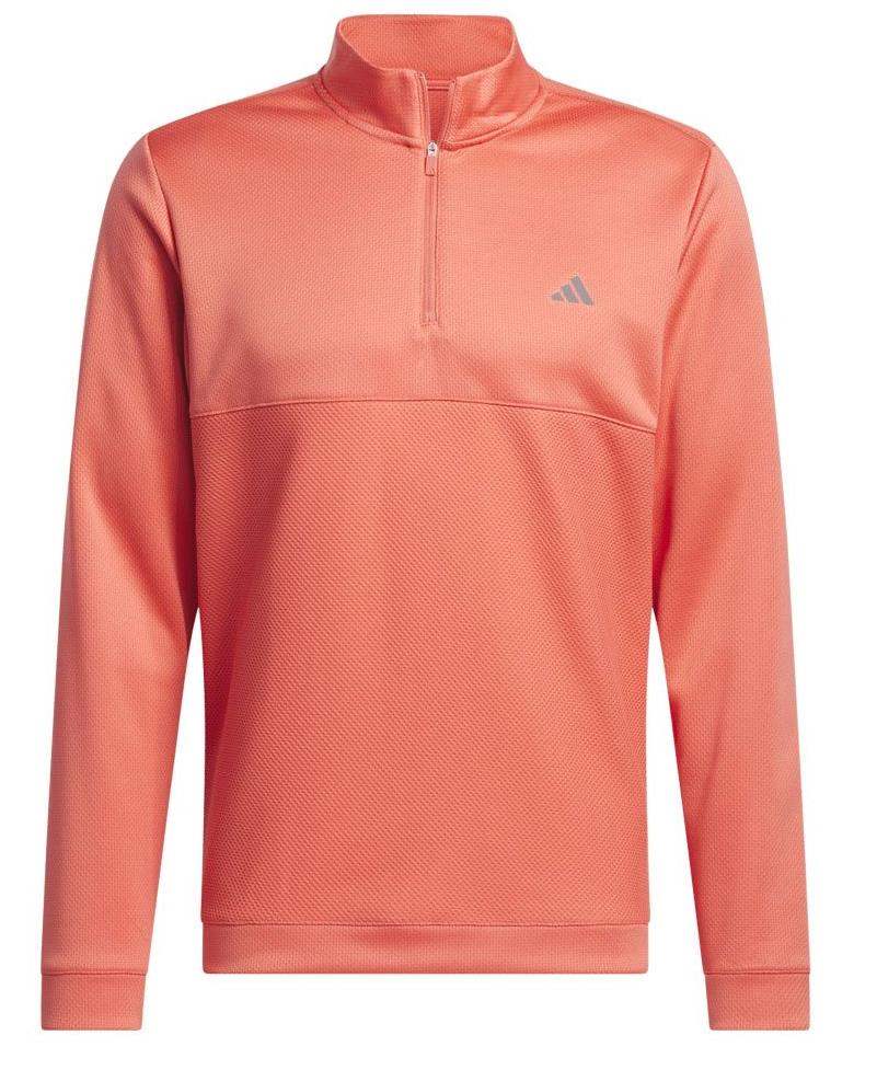 Adidas Ultimate 365 Textured 1/4 Zip Herren Sweatshirt, preloved scarlet