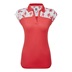 FootJoy Blocekd Floral Print Lisle Damen Poloshirt, rot