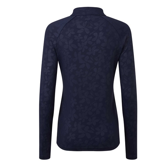 FootJoy Floral Embossed Midlayer Damen Sweatshirt, dunkelblau