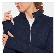 FootJoy Floral Embossed Midlayer Damen Sweatshirt, dunkelblau