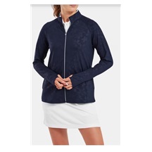 FootJoy Floral Embossed Midlayer Damen Sweatshirt, dunkelblau