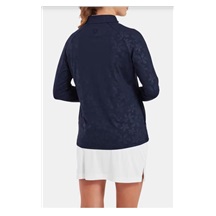 FootJoy Floral Embossed Midlayer Damen Sweatshirt, dunkelblau