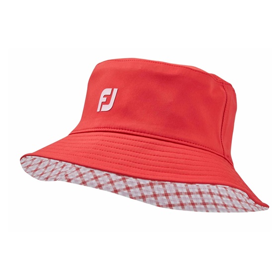 FootJoy Reversible Damen Bucket Hut, rot