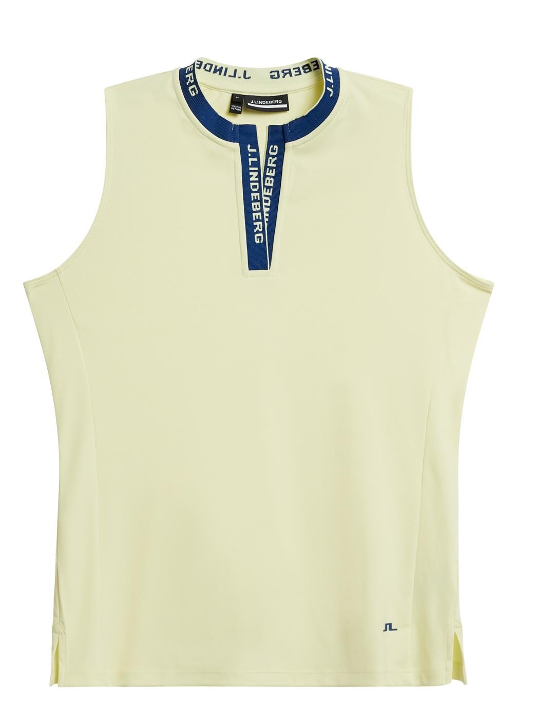 J.Lindeberg Leya ladies sleeveless polo, wax yellow