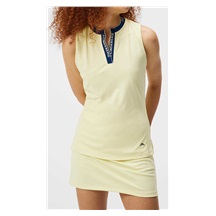 J.Lindeberg Leya ladies sleeveless polo, wax yellow