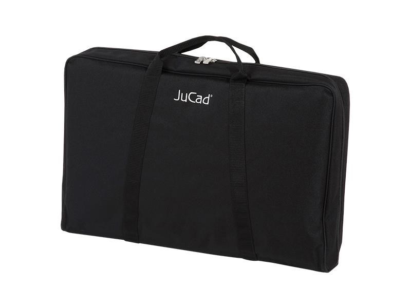 JuCad Junior Edelstahl 3-rädrig Manuell Golftrolley + Tragetasche