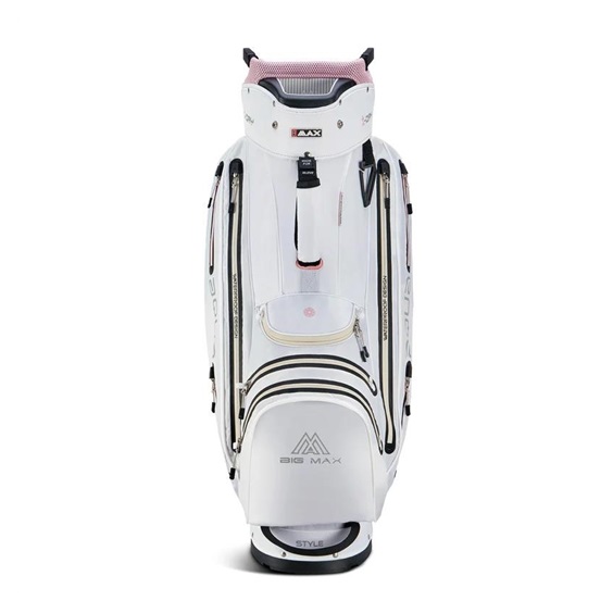 Big Max Aqua Style 4 Cartbag, weiss/rosa