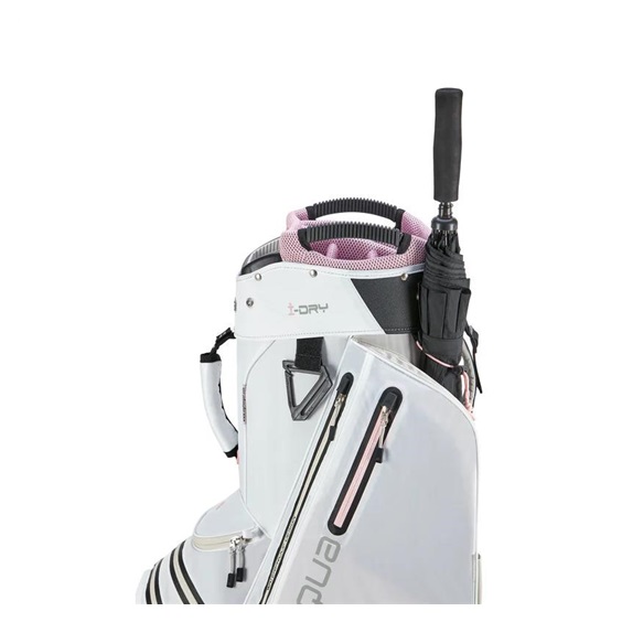Big Max Aqua Style 4 Cartbag, weiss/rosa